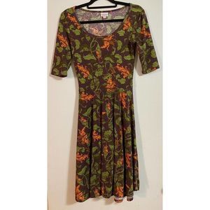 LuLaRoe Nicole Dress Sz XS